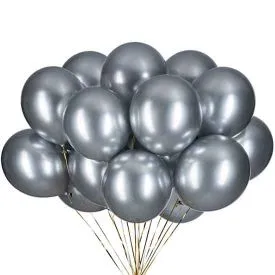 Silver Latex Balloon