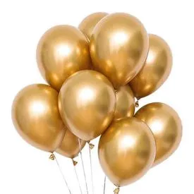 Golden Latex Balloon