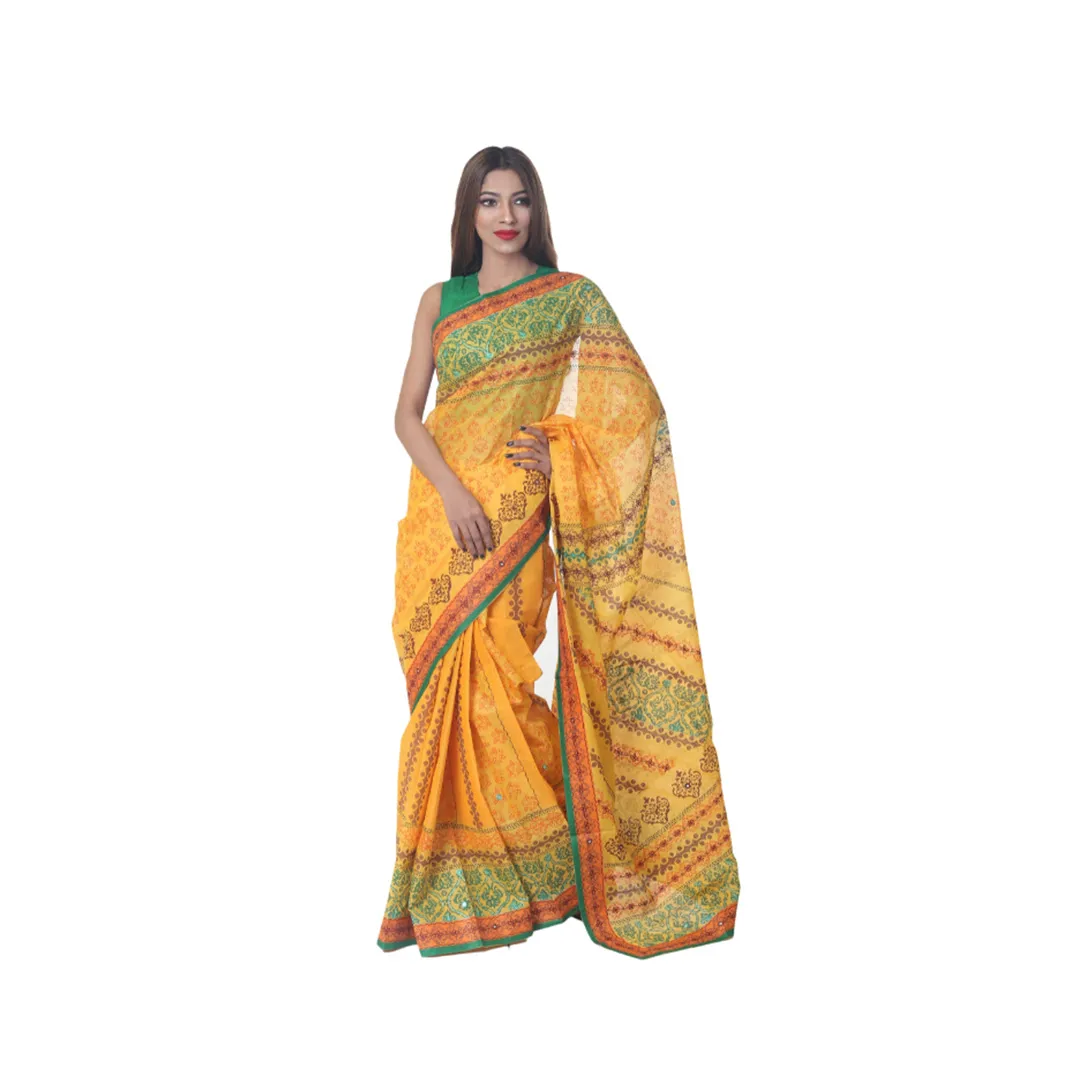 Intricate Cotton Sari